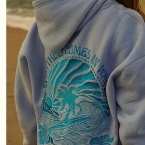 Blue Graphic Hoodie